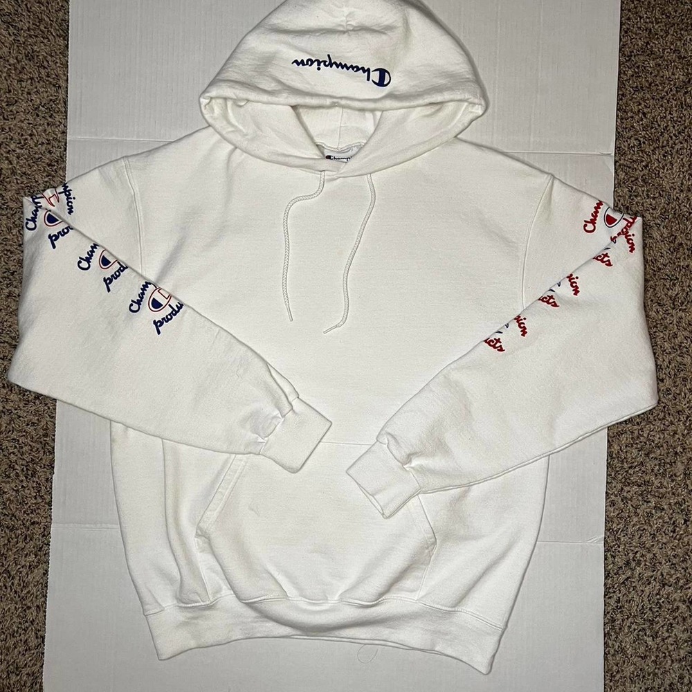 White Champion Graphic Hoodie - Picture 2 of 6